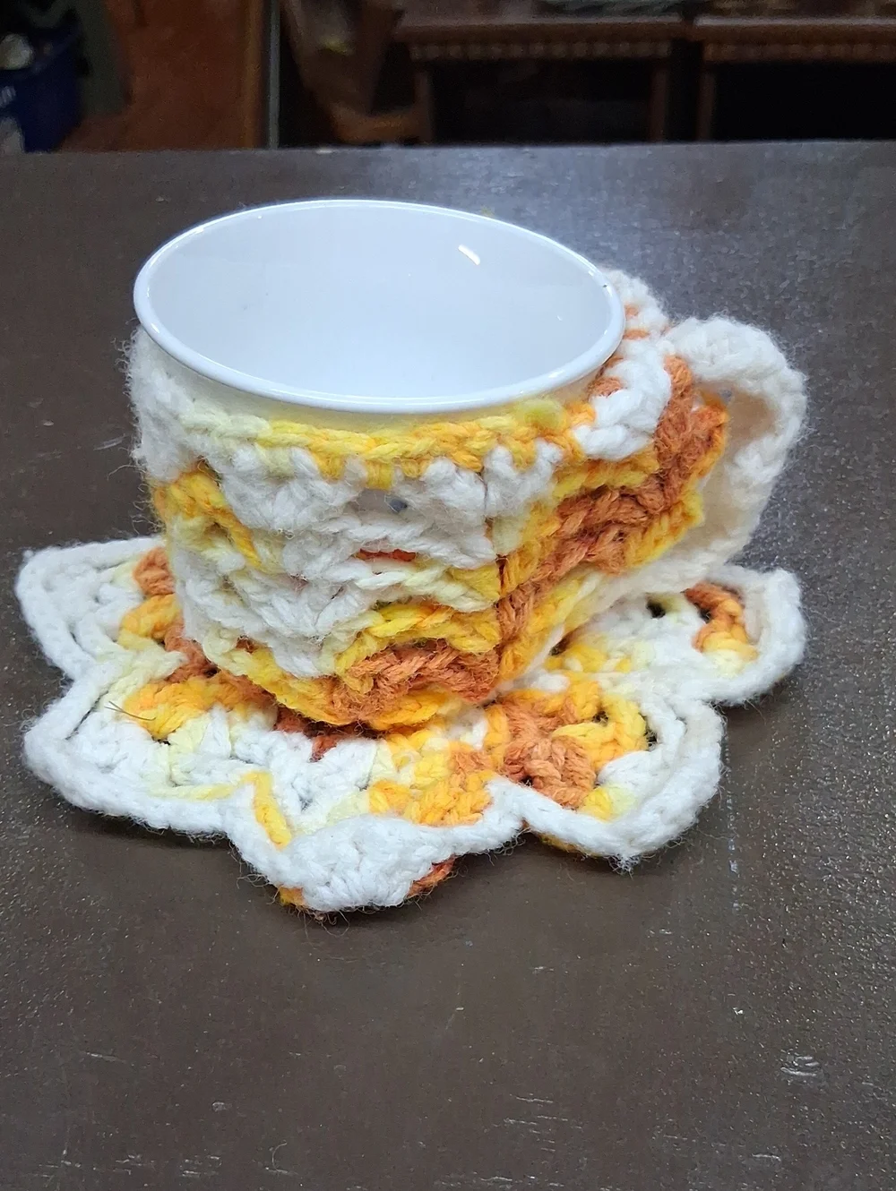 Hand Crafted cup saucer